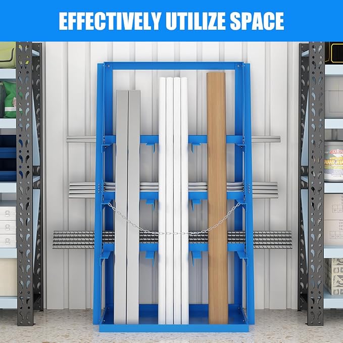 Yeeoy Steel Vertical Bar Rack, Lumber Storage Rack - Image 2