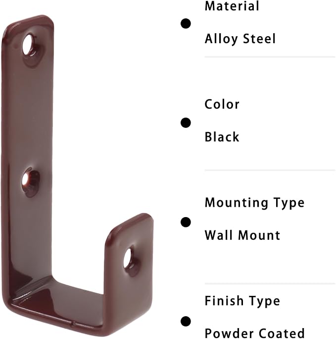 Bunk Bed Ladder Hooks Brackets, Iron Bed Ladder Hook, PVC Coated Angled Ladder - Image 6
