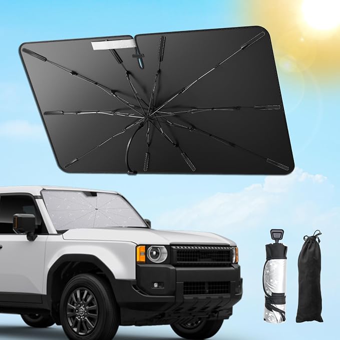 SXCY for 2024 2025 Toyota Land Cruiser Windshield Umbrella Sunshade for 2025 - Image 2