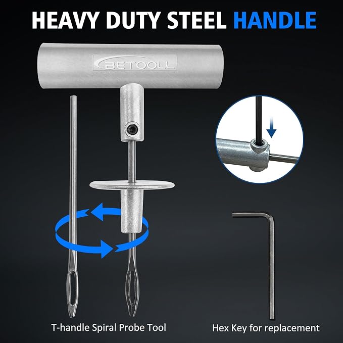 BETOOLL Tire Repair Kit, for car Motorcycle, Golf Cart, Trailer etc. - Image 5