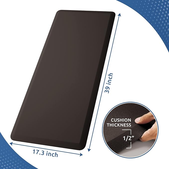 KitchenClouds Kitchen Mat Cushioned Anti Fatigue Kitchen Rug 17.3"x39" - Image 2