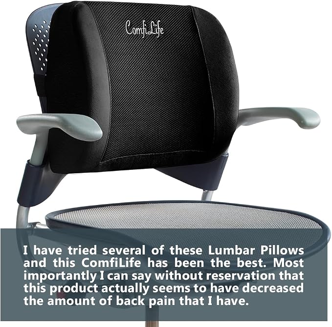 ComfiLife Lumbar Support Back Pillow Office Chair and Car Seat Cushion - Image 7