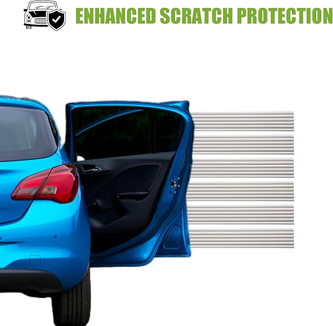 Garage Wall Protector Strip Car Door Protector, Self-Adhesive Rubber Garage - Image 2