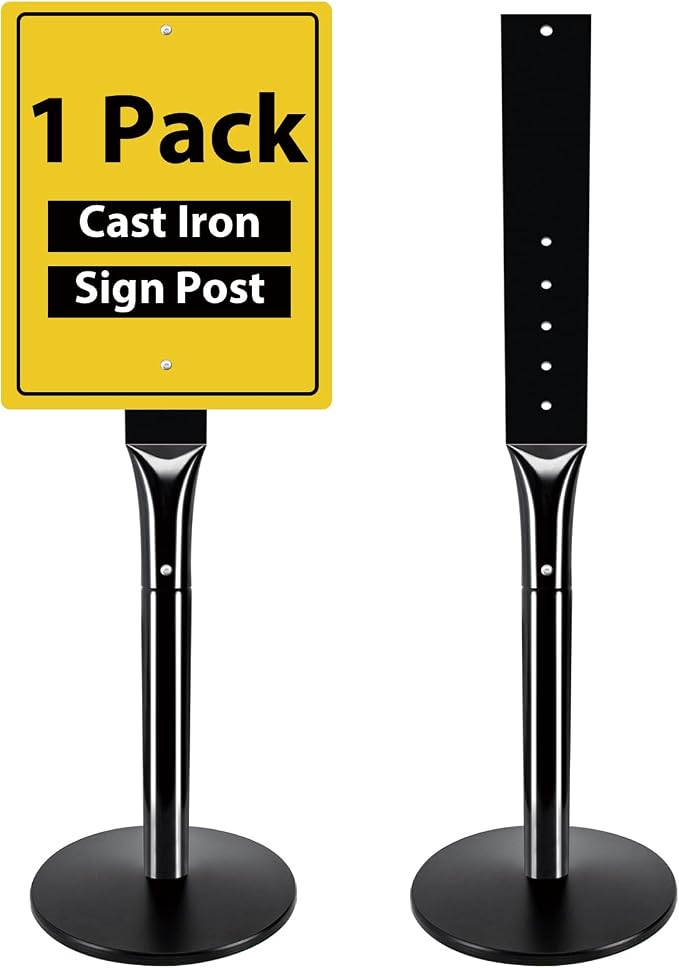 Parking Sign Post with Base by OUTNEE