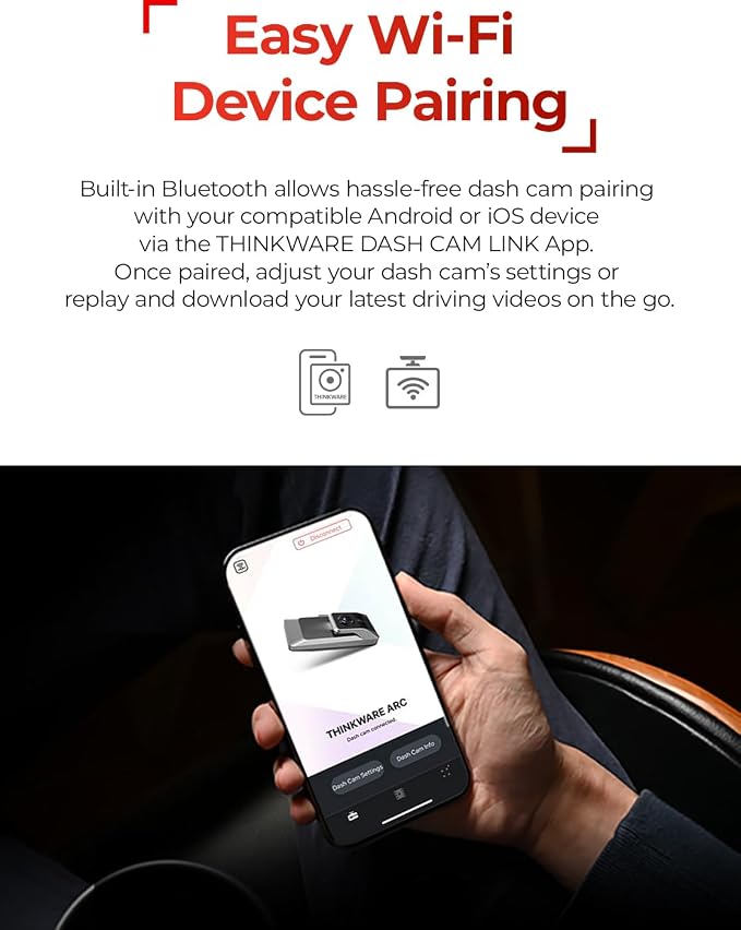 THINKWARE ARC Dash Cam with Smart Driving Alert System, 3X Energy Saving - Image 6