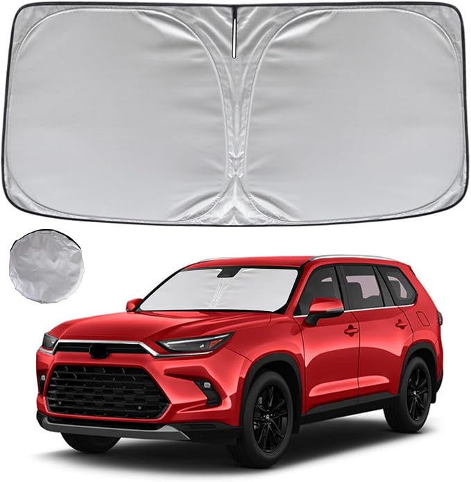 KAYZT Windshield Sun Shade for 2024 2025 2026 Toyota Grand Highlander Foldable by KAYZT
