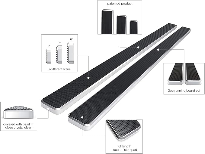 APS Running Boards 5 inches Compatible - Image 5