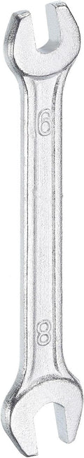 HARFINGTON Double Open End Wrench 6mm x 8mm Metric 15 Degree Offset Angle Small by HARFINGTON