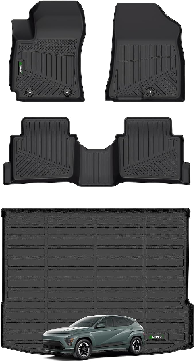 ANBINGO®Floor Mats Fit for Hyundai Kona 2024 2025&Cargo Liners All Weather Mats by ANBINGO
