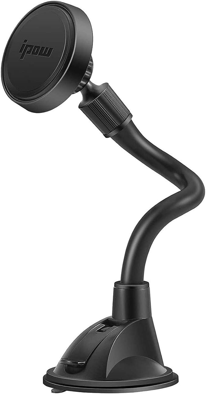 IPOW Long Arm Universal Magnetic Cradle Windshield Dashboard Cell Phone Mount by IPOW