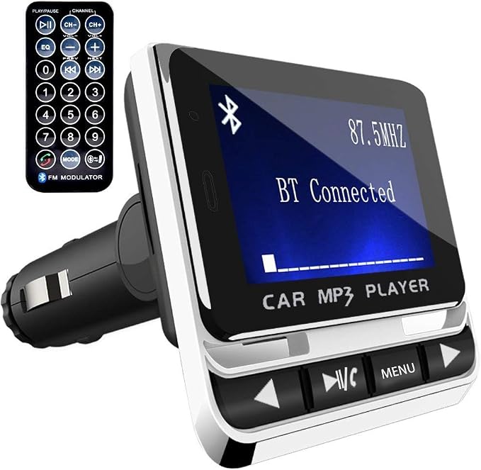 Bluetooth FM Transmitter for Car, Wireless Car Radio Adapter by Simpleandhappylife