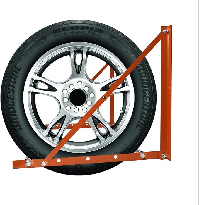 Foozet Heavy Duty Adjustable Wall Mounted Tire Rack - Image 5