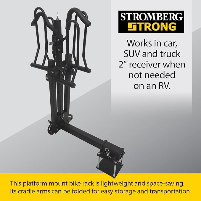 Stromberg Carlson BC-202BA 2-Bike Platform Style Hitch Mount Foldable Bike Rack - Image 6