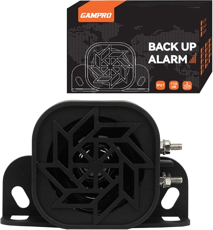 735 Back-up Alarm 12V-48V 110dB IP67 Waterproof Dust-Proof Reversing Warning by GAMPRO