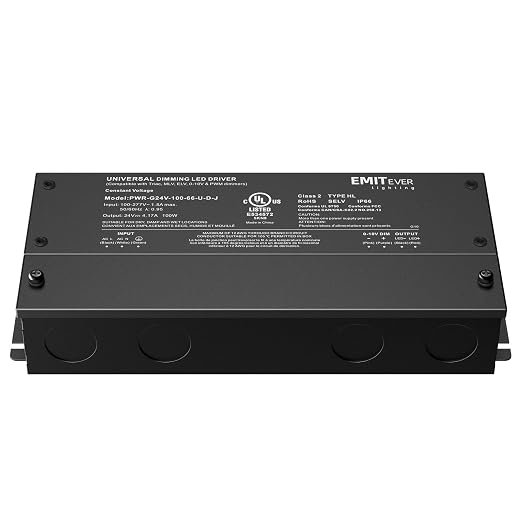 EMITEVER Dimmable Led Driver, 100W AC 100V-277V to DC 24V Transformer, 5-in-1 - Image 7