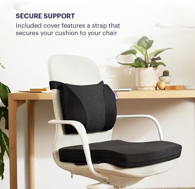 Purple Back Cushion | Pressure Reducing Grid Designed - Image 4