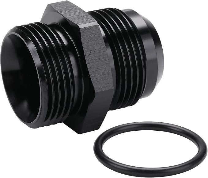 16AN Male Flare to 16AN ORB O-ring Boss Fuel Pump Rail Adapter Fitting Aluminum - Image 5