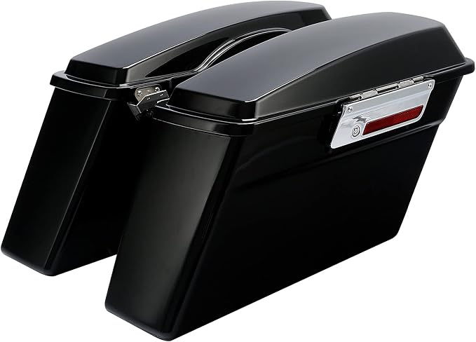XFMT Hard Saddlebags Saddle Bag Turnk W/Black Conversion Brackets - Image 4
