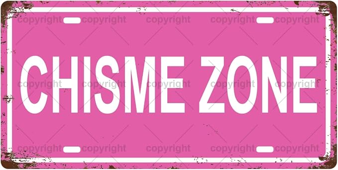 CHISME ZONE Space Vintage Metal Tin Sign License Plate Bar Cafe Garage Cave by Unknown