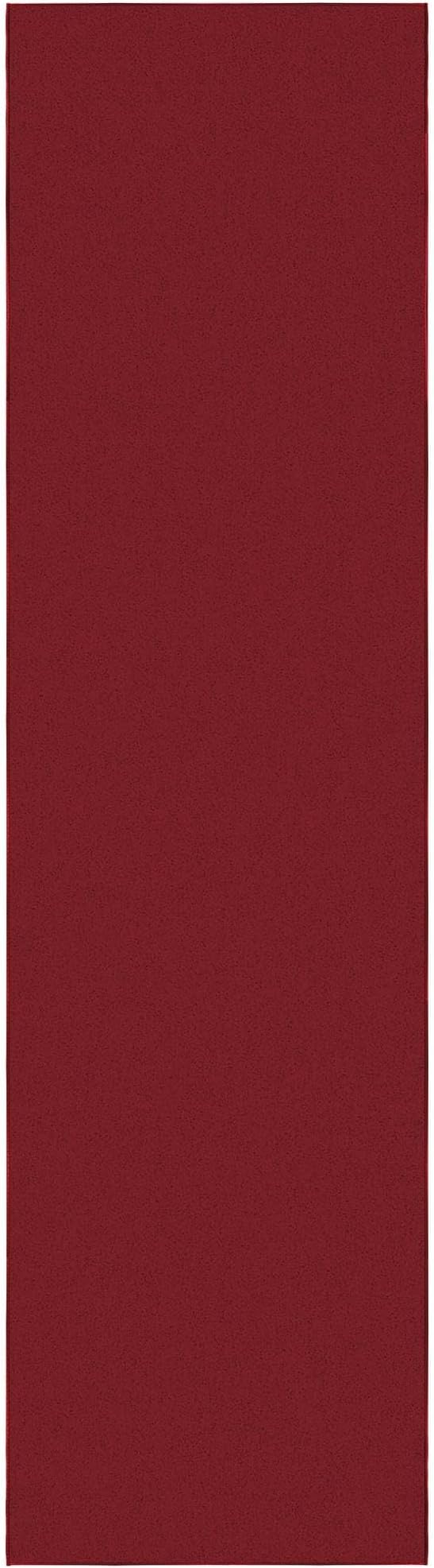 Ottomanson Hallway Runner Rug 2'7" x 9'10" Non Slip Solid Area Rugs Easy to - Image 6