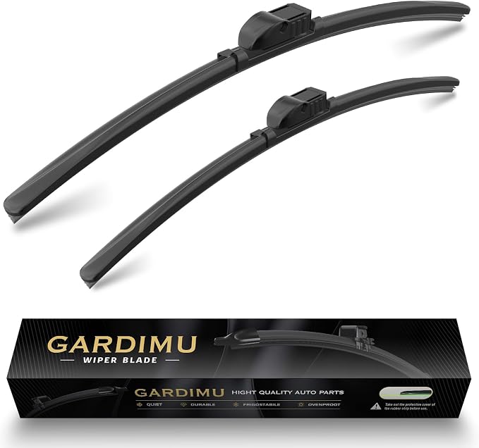 Front Windshield Wipers, 2-Piece Set by GARDIMU