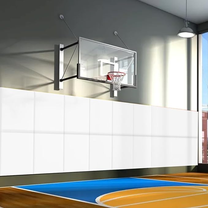 PROGOAL 60"/72" High Gym Wall Padding 2"/4" Thick Foam Basketball Court Wall by PROGOAL