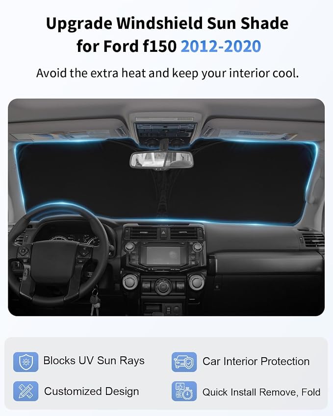 for F150 Car Windshield Sun Shade - Image 3