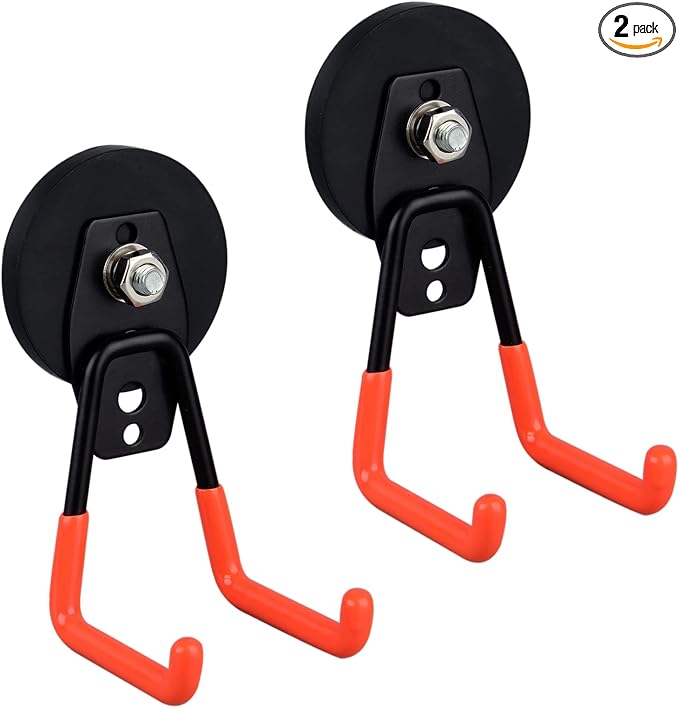 ULIBERMAGNET Heavy Duty Magnetic Garage Hooks, Strong Large Magnet Hooks by ULIBERMAGNET