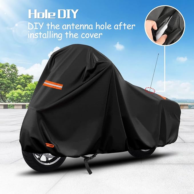 420D Motorcycle Cover for Harley Davidson Touring Models Road King, Road Glide - Image 3