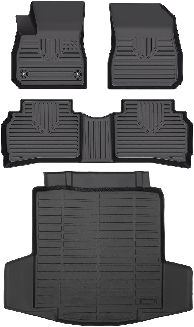 Wayhigh-All Weather Floor Mats & Cargo Liner Set by Wayhigh