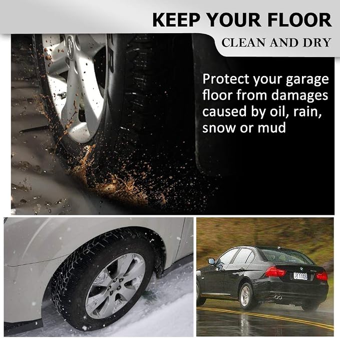 Oil Mat for Garage Floor, Car Parking Mat Containment for Snow, Rain - Image 2