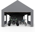 13x20 FT Heavy Duty Carport, Oversized Portable Garage by Hipicute
