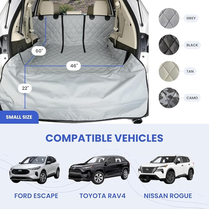 4Knines SUV Cargo Liner for Dogs, Trunk Mat for SUV, Durable Cargo Cover - Image 2