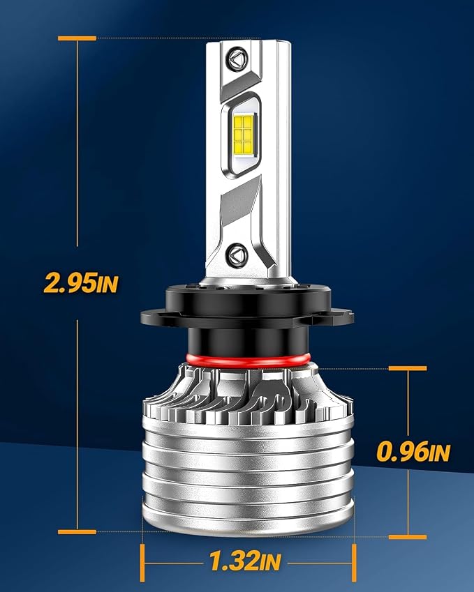 SEALIGHT X4I H7 Bulbs, 55000LM Super Bright H 7 Fog Bulbs - Image 6