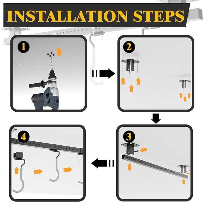 640Lbs Ceiling Mounted Bike Rack, Bike Storage Rack - Image 8
