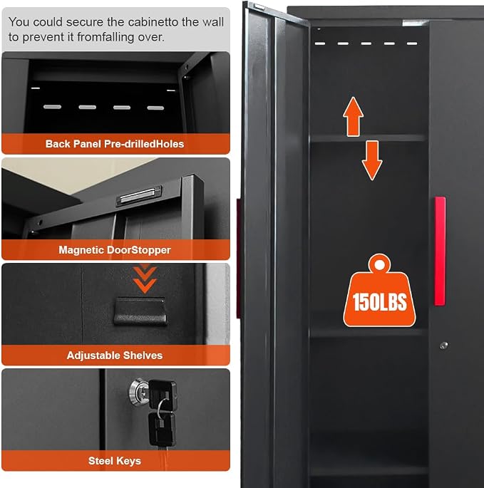 6-Pcs Garage Storage Cabinet System: Workshop Set - Image 5