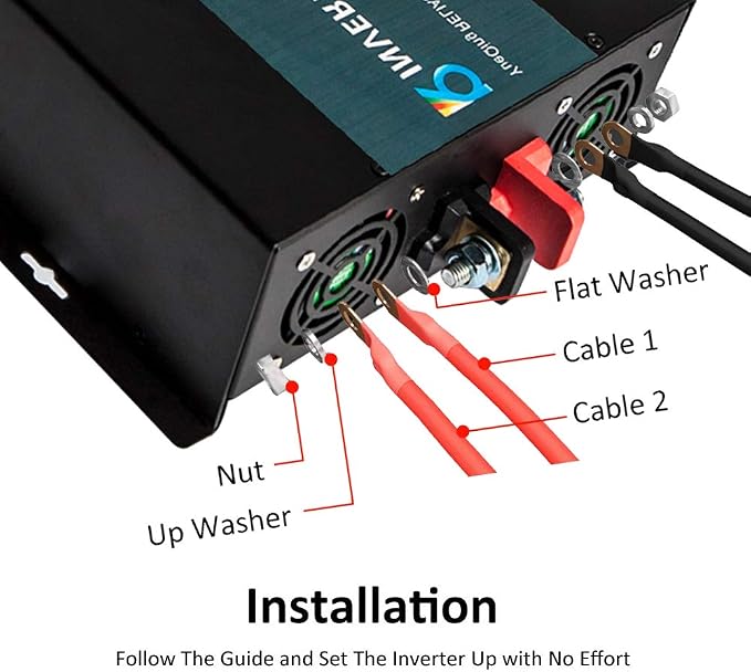 WZRELB Reliable 3000w Pure Sine Wave Solar Power Inverter 24v 110-120v 60hz - Image 4