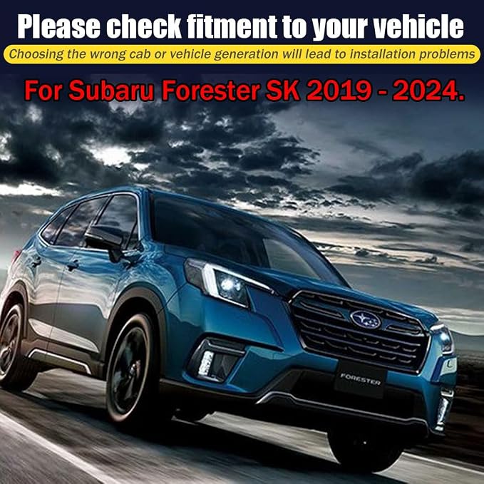 Rain Guards for Forester SK 2019-2024, Tape-on Side Window Deflectors for - Image 6