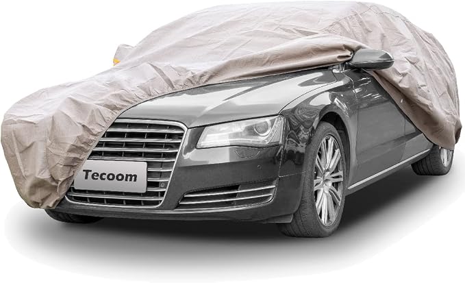 Tecoom Thick Shell Car Cover Super Breathable-Waterproof Windproof Snow Sun by Tecoom