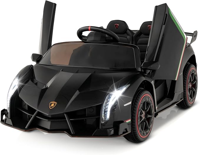 Costzon Ride on Car, Lamborghini Licensed 12V Battery Powered 4WD Sports Car by Costzon