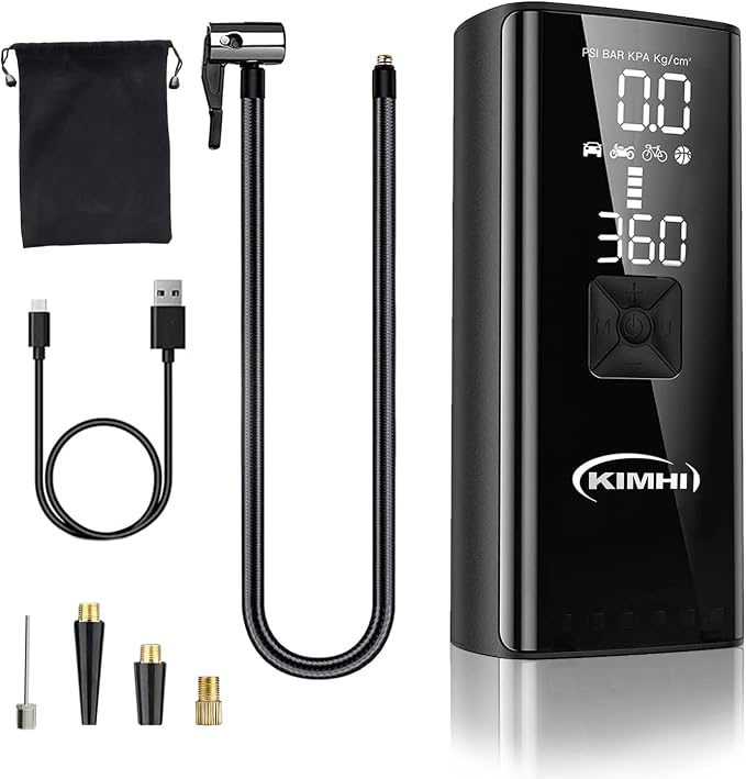 Tire Inflator Portable Air Compressor by KIMHI