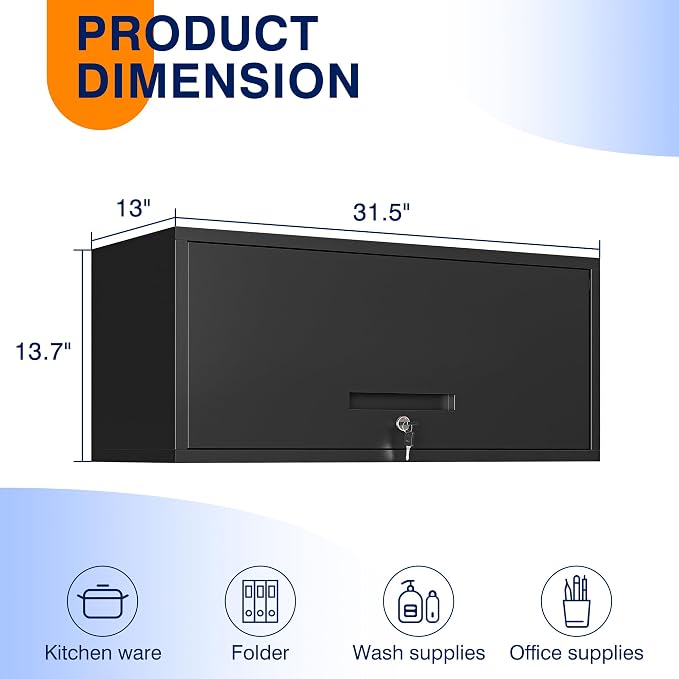 Yizosh Metal Garage Cabinet - Image 3