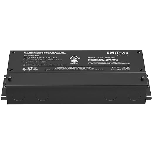 EMITEVER Dimmable Led Driver, 200W AC 110V-277V to DC 24V Transformer, 5-in-1 - Image 7