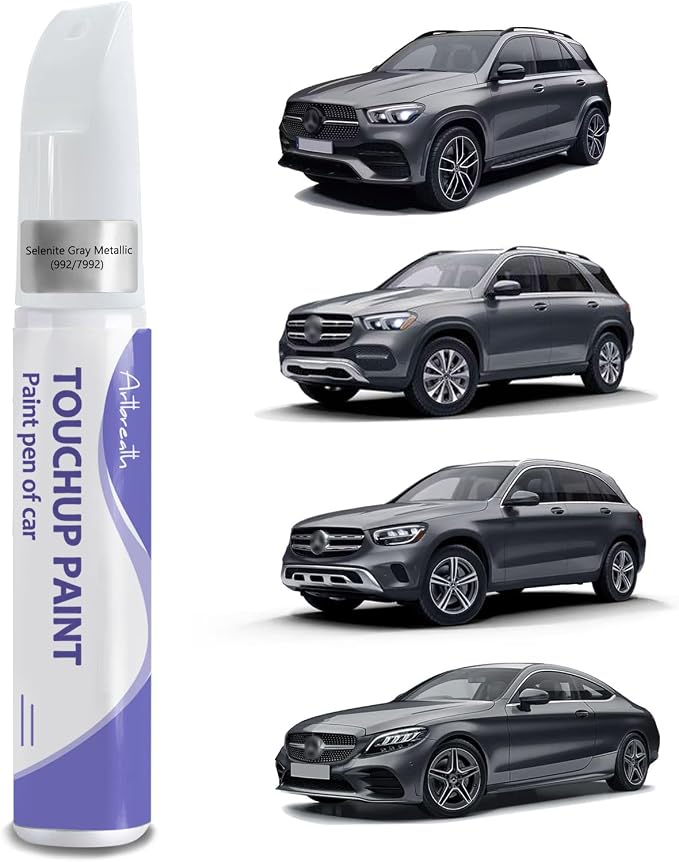 Touch Up Paint for Mercedes Benz Selenite Gray-Exact Match–Chips and Nicks by Artbreath