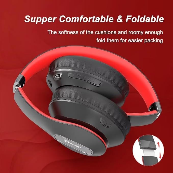 Wireless Bluetooth Headphones Over Ear 65H Playtime HiFi Stereo Headset - Image 5