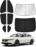 Sunshades for Honda Accord 2023-2025 2026 Accessories Windshield Sun Shade Side by Canvcle