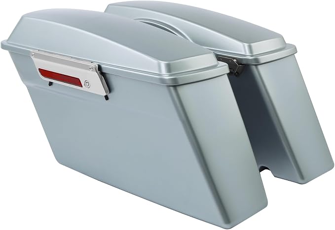 Green-L Silver Hard Saddlebags Fit by Green-LMotorParts