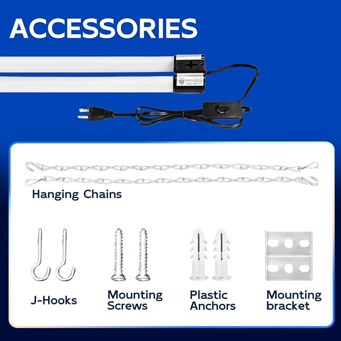 hykolity 10 Pack 4FT Linkable LED Shop Light - Image 6