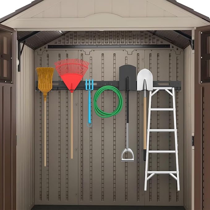 Garage Wall-Mounted Rack, Tool Storage Rack, Shed Shelf, Garden Tool Rack - Image 6