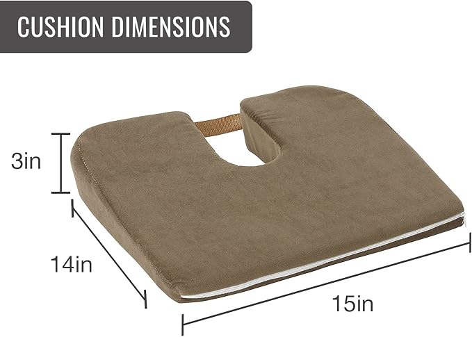 DMI Gradual Slope Seat Cushion for Coccyx, Sciatica and Tailbone Pain Used - Image 2